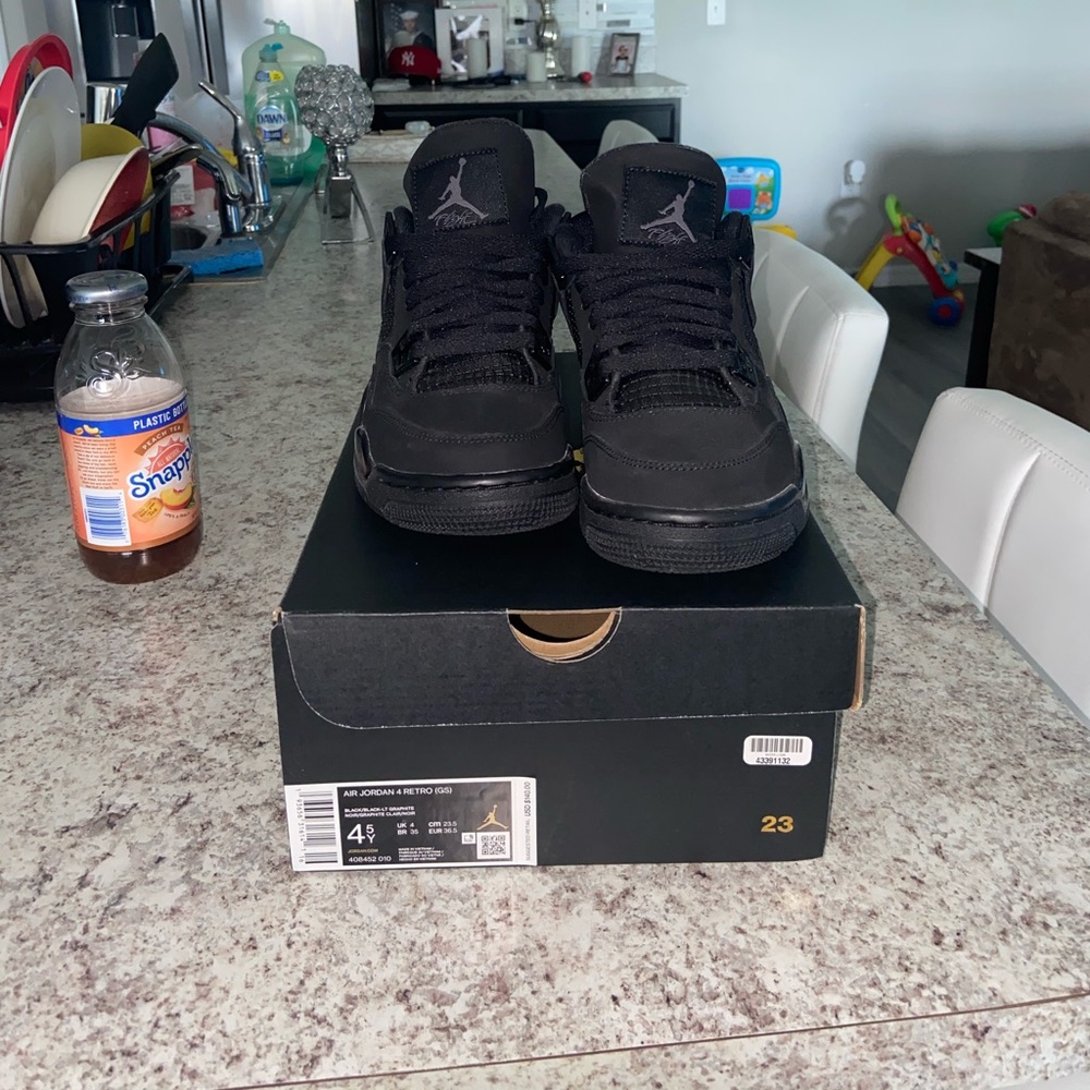 Air jordan 4 retro Black Graphite - Picture 1 of 5